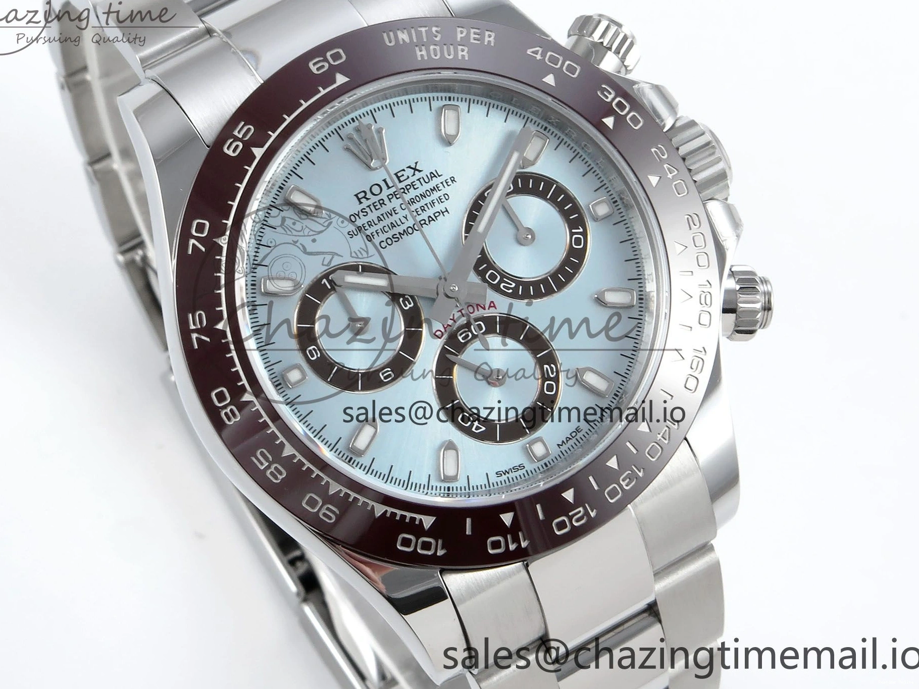 0511 Daytona 116506 VSF 1:1 Best Edition Ice Blue Dial Steel 904L on SS Bracelet DD ZipUp 743